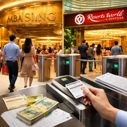 Casino Entry Levies and Controls at MBS and RWS, casino entry levy, MBS casino levy, RWS casino levy